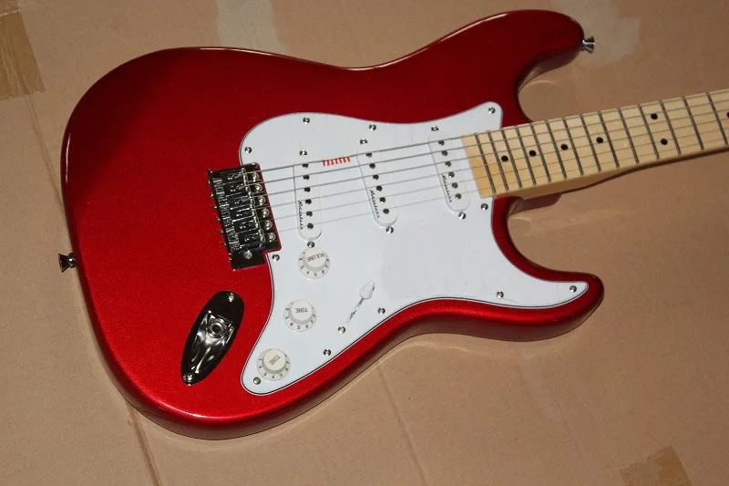 Высокое качество Китай Пользовательские гитары F ST 6 струн металла Красный