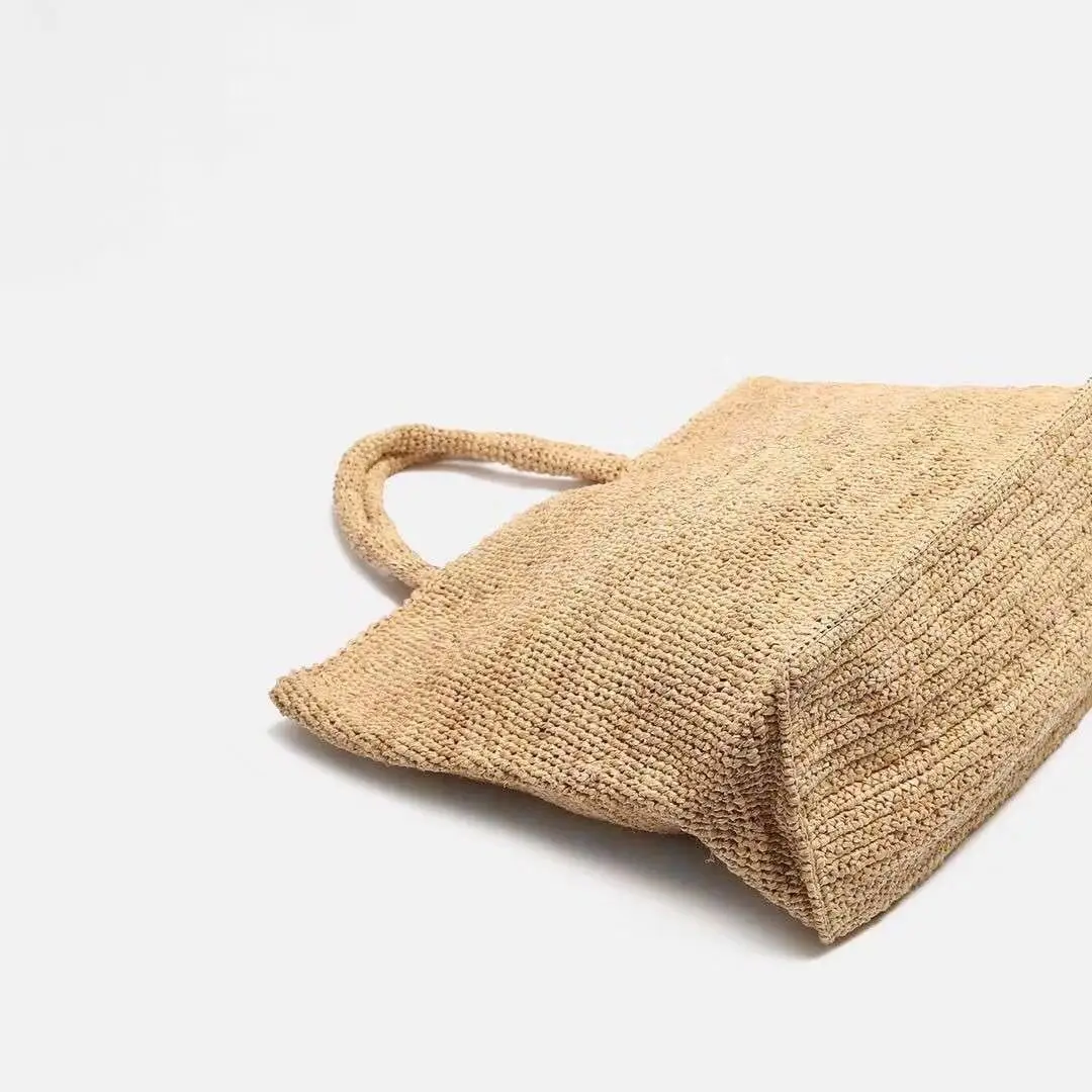 

Handmade Straw Bag Leisure Beach Storage Women Bags Fashion Totes Woven African Hand-made Shoulder Bag Seaside Resort Bag