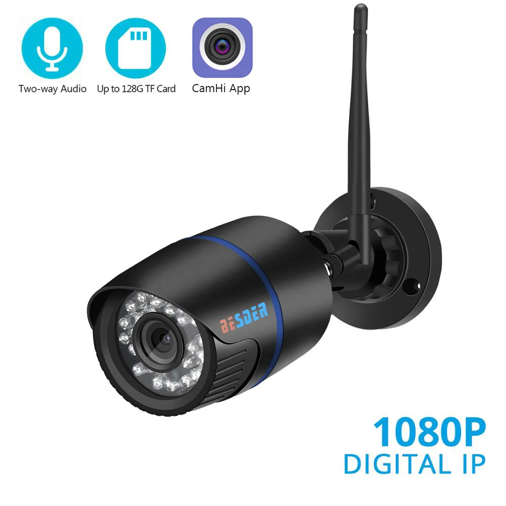 BESDER 1080 P/720 P аудио запись ip-камера открытый уличный Wifi монитор безопасности камера Поддержка TF карта приложение CamHi для смартфона