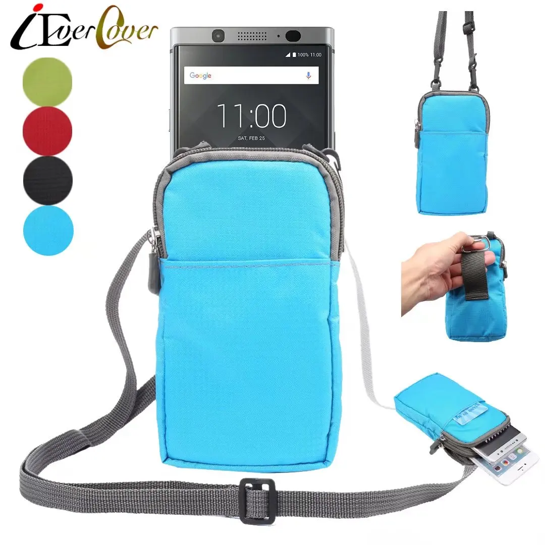Waterproof Nylon Pouch Case for Blackberry Motion KEYone Aurora DTEK70 DTEK60 DTEK50 Priv Leap Phone Crossbody Waist Wallet Bag | Мобильные