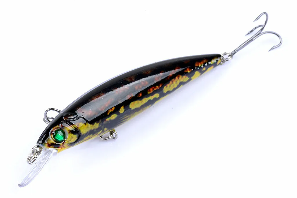 1 шт., 11 см/13,4 г воблеры Minnow, Кривошипные искусственные рыболовные приманки, цветные приманки, кренкбейт, приманки "Карп" для рыболовных аксессуаров