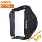 Софтбокс для фотостудии Godox 60*60 см, рассеиватель для фотостудии, светильник для вспышки Speedlite без кронштейна S-type, держатель Bowens