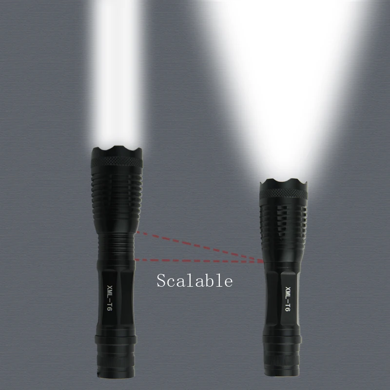 Мощный светодиодный фонарик 5 режимов zoomble водонепроницаемый фонарь cree xml t6 zaklamp