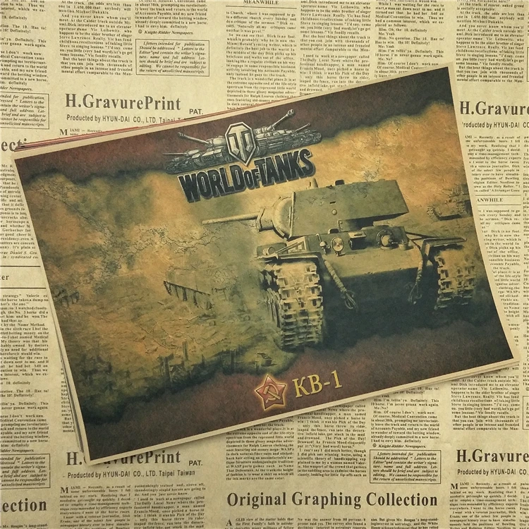 World of Tanks WOT A gather The Second War Tank украшение для дома крафт игра постер рисунок ядро