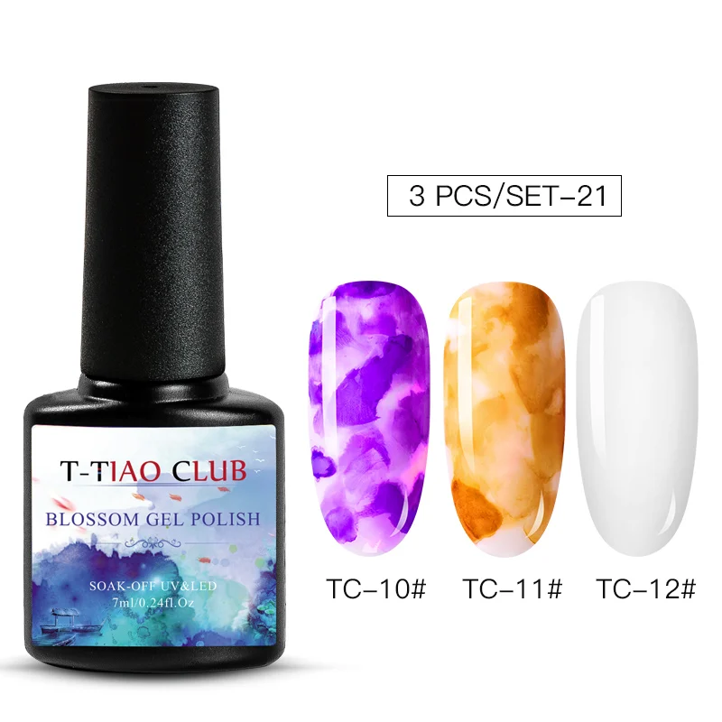 MZH04520 T-TIAO CLUB floming лак для ногтей 7 мл градиентные акварельные чернила красная фиолетовая для украшения ногтей лак для маникюра DIY Дизайн украшения - Цвет: MZH04520