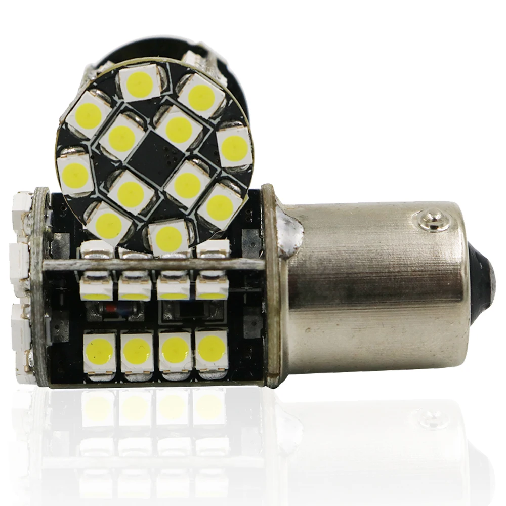 YSY 30x Canbus 1156 BA15S p21w 1157 BAY15D 1210 3528 44 SMD светодиодные лампы для автомобиля с обратным