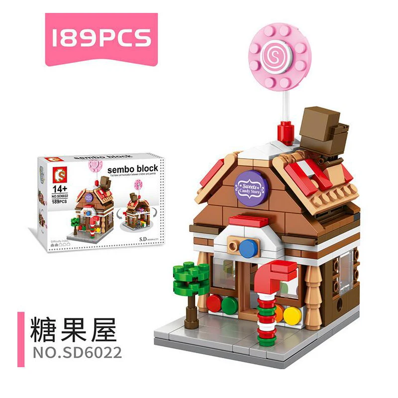 Совместимость с legoed Architecture candy pizza Китайский кунг фу чай KTV Сычуань Ресторан