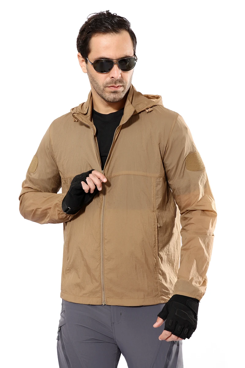 SOLDIER summer thin skin Men's Quick Dry Hiking Jacket Waterproof Sun UV Protection Coats Outdoor Sports Fishing Skin Jackets