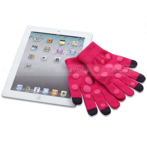 30 пар/лот универсальные смазливая зимние сенсорные перчатки Сотовый телефон