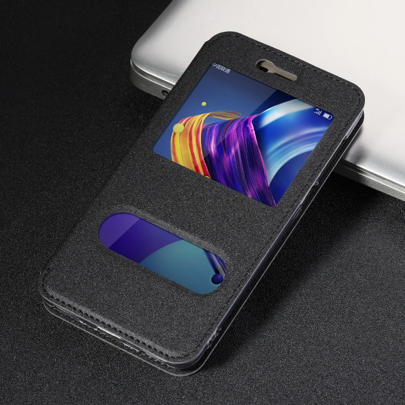 Fundas huawei Y6 2017/Honor 6 Играть чехол оригинальный откидная крышка искусственная кожа