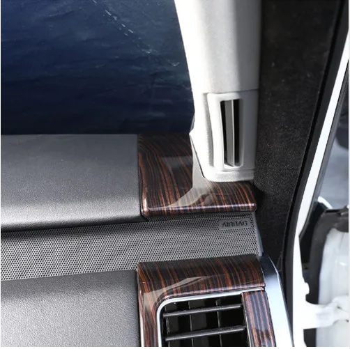 

Newest Red Ash Wood Style ABS Plastic Side Dashbord Decoration Cover Trim For Landrover Range Rover Sport RR Sport 2014-2018 2pc