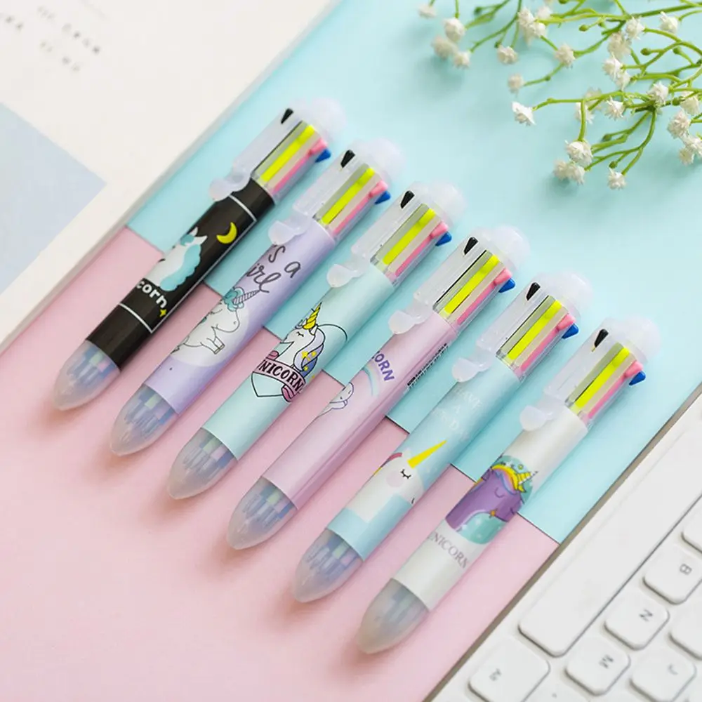 

1PCS/8 Colors Lovely Unicorn Power Chunky Ballpoint Pen School Office Supply Gift Stationery Papelaria