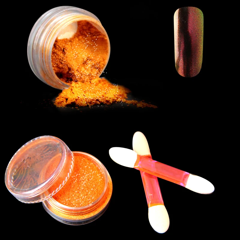 Голографический блестящий порошок CATUNESS 1 г блестящие украшения для ногтей с