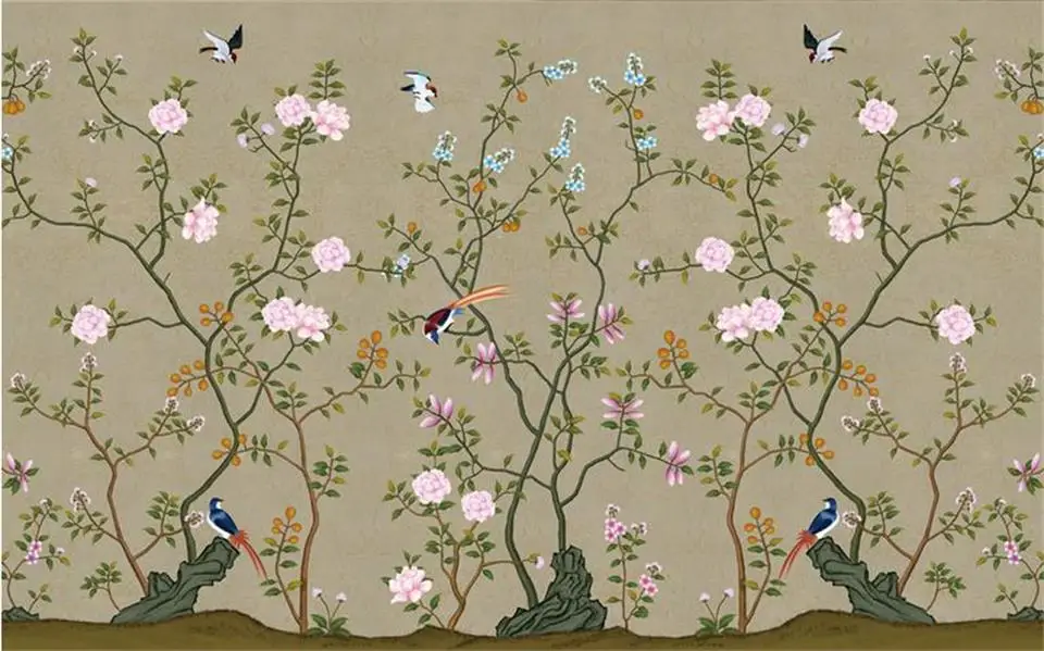 Пользовательские 3d фото обои для детской комнаты роспись ручной росписи птицы и