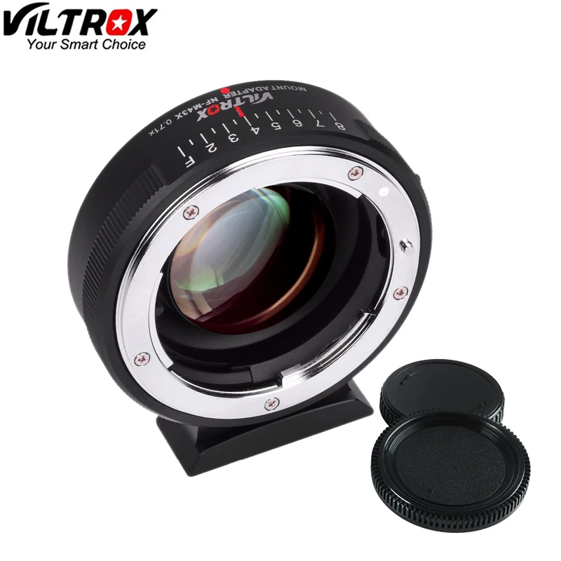 Viltrox NF M43X редуктор адаптер усилителя скорости Turbo w/диафрагма для объектива Nikon к