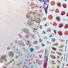 LCJ 1 лист Одуванчик цветок клубника наклейки для ногтей на маникюр с использованием водяных знаков наклейка для ногтей на выбор, для того, чтобы сделать маникюр с использованием водяных знаков