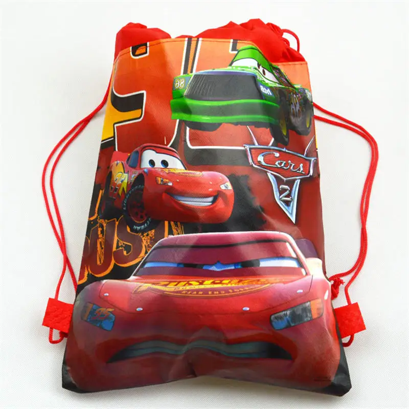 Сумка на шнурке Disney Car McQueen для мальчиков сувениры путешествий школьный рюкзак