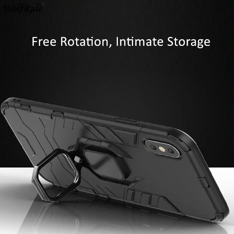 Phone Case For Xiaomi Mi A2 Lite 8 SE Max 3 Redmi 6 5 Plus Note Pro Pocophone F1 Cover Ring Holder Stand Armor Bumper Funda | Мобильные
