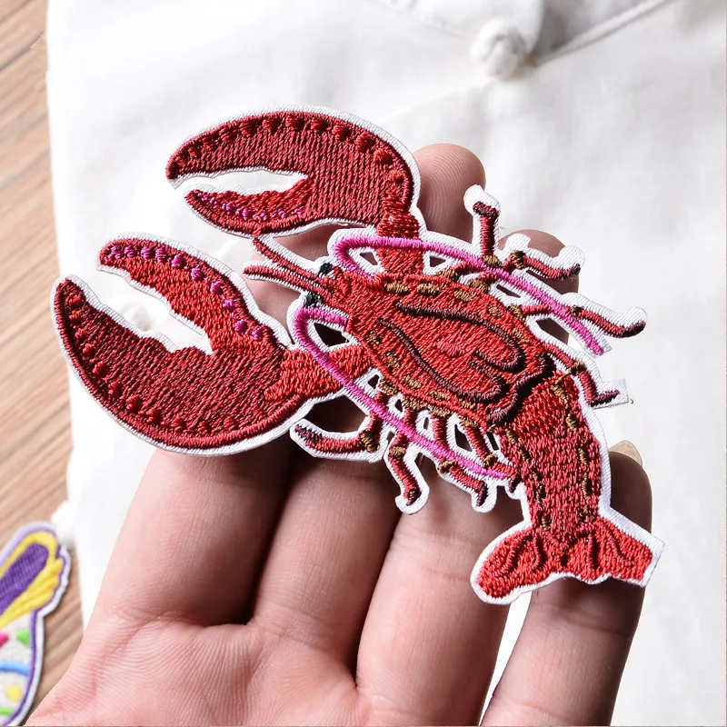 5 шт. Мультфильм Подводный мир Рыба Вышивка Животные наклейки Одежда патч DIY