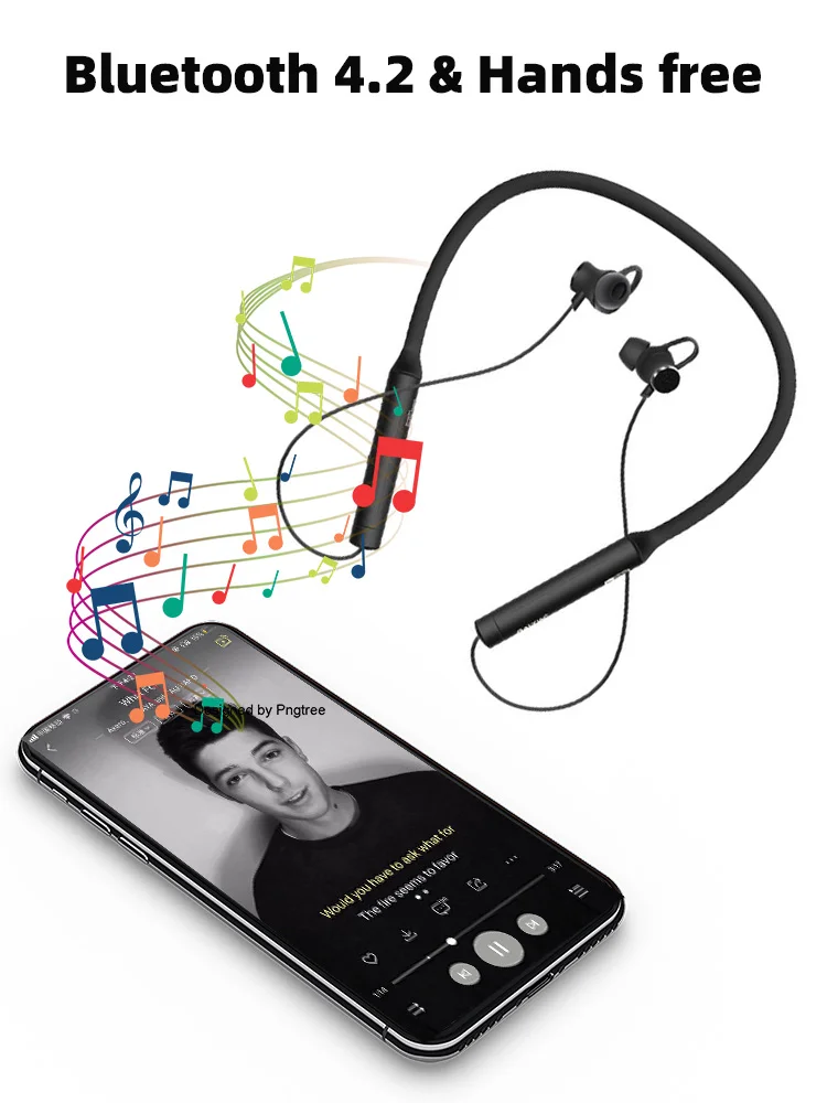 Ralyin активный шумоподавление bluetooth наушники спортивные беспроводные наушники ANC Bluetooth гарнитура с микрофоном для xiaomi