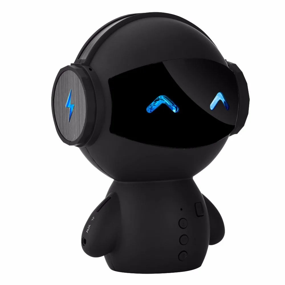 Милый altavoz Bluetooth динамик мини робот Саундбар портативный умный Бумбокс с басами