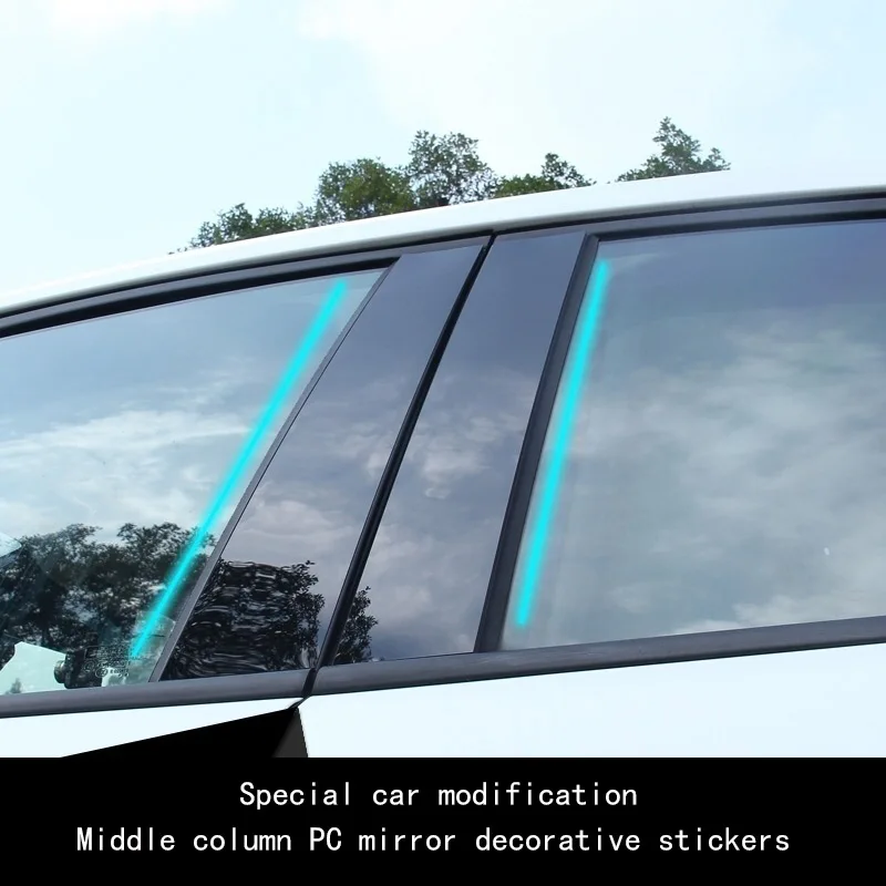 Car modified BC column scratch resistance for BMW 13-18 models 1 series in the paste PC mirror window 6 pieces | Автомобили и