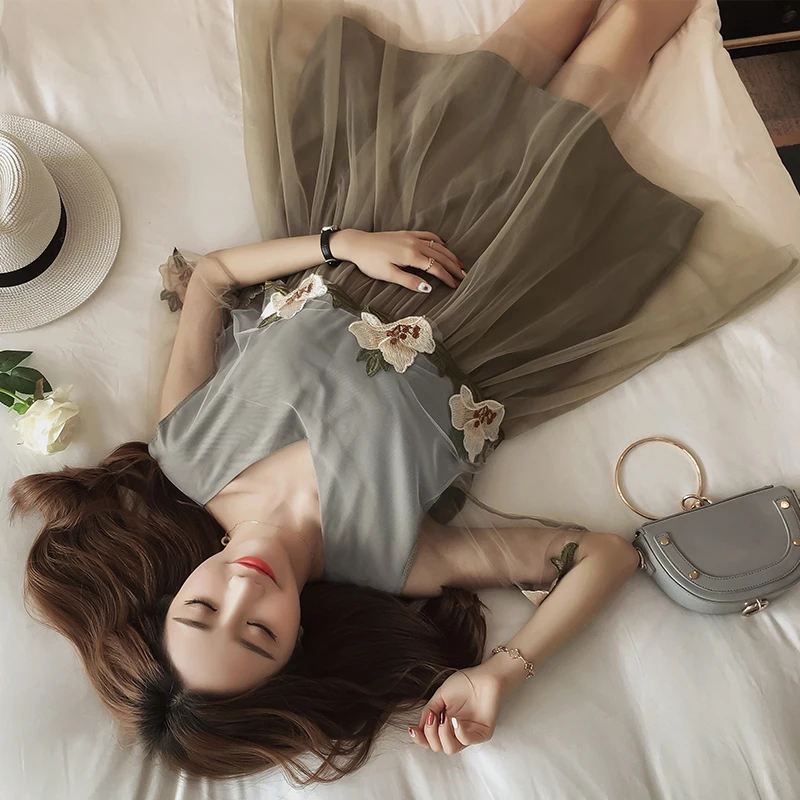 Корейская версия нового платья для грудного вскармливания летнее платье из