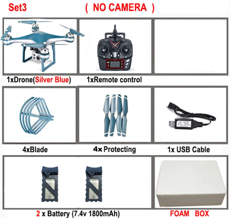 K10 gps 5G Wifi FPV RC Дрон с регулируемой камерой 720 P/1080 P 25 минут время полета низкая мощность возврат вертолет RC Квадрокоптер игрушки - Цвет: Set3 no camera