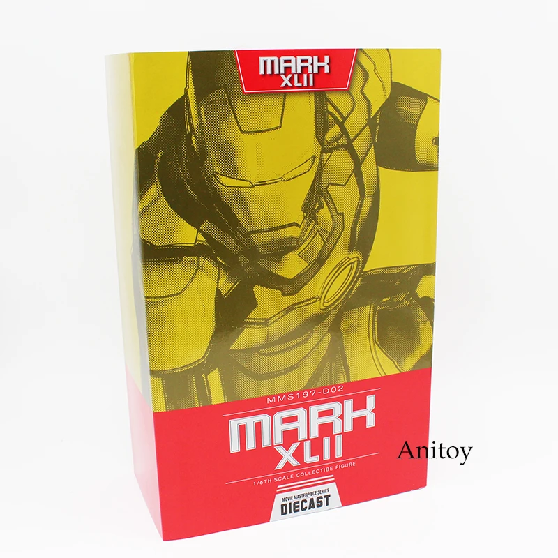 Супер герой HC Железный человек MK42 Марк XLII с светодиодный светильник 1/6th весы действие фигурка Коллекционная модель игрушки 31 см KT4199