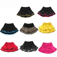 child latin dance skirt layered dress latin practice skirt ruffle dress with briefs jq 074