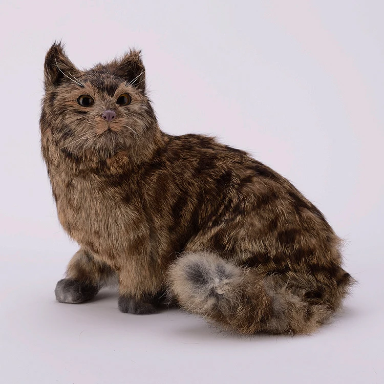 Реалистичная Сидящая кошка кукла размер 35x28x26 см|doll gift|cat dollsimulation cat |