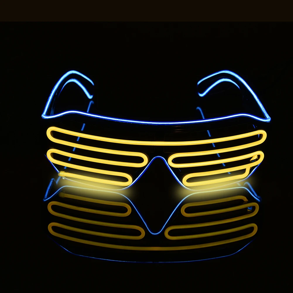 EL Wire Flash glass DJ яркое стекло es неоновый светодиодный светильник Светящееся Стекло es флуоресцентный танцевальный бар для выступлений вечерние подарки атмосферная опора