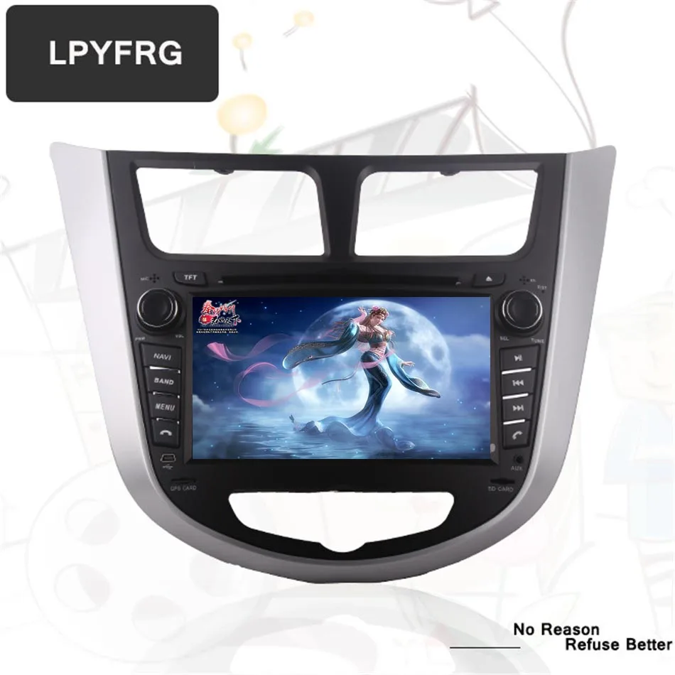 Восьмиядерный 4 Гб ОЗУ android 10 0 2 DIN автомобильный DVD GPS для Hyundai Solaris 2011 2012 2014 2015 2016 Verna