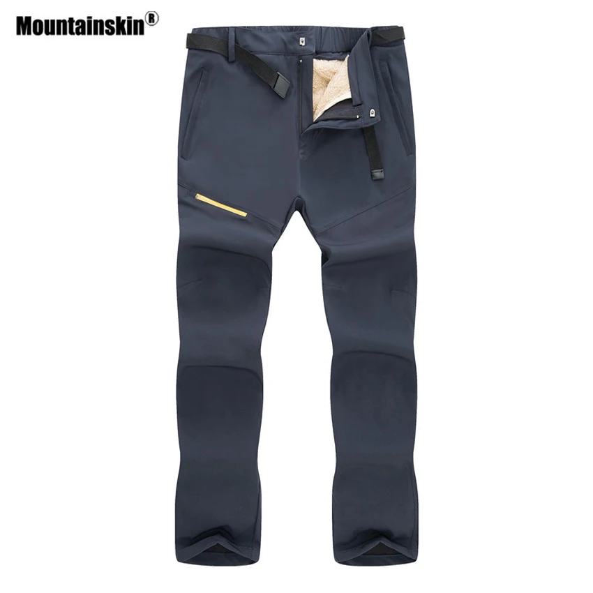 Горные мужские и женские Зимние флисовые штаны из 2 предметов уличные съемные