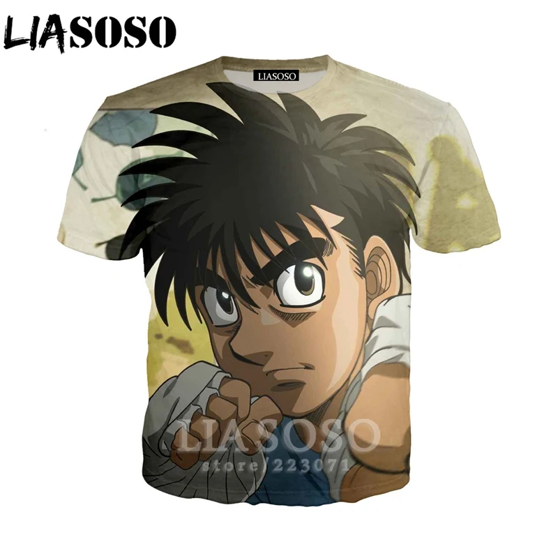 LIASOSO летняя новая модная мужская и женская толстовка с 3D принтом аниме Hajime no Ippo
