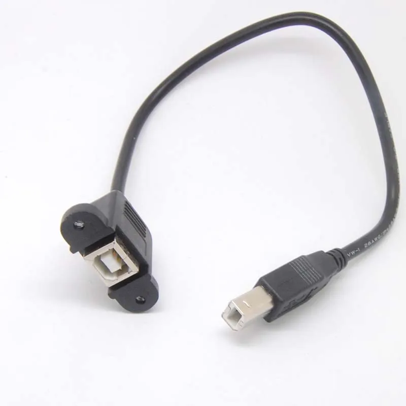 USB2.0 Женский к принтеру сканер B Мужской кабель Шнур свинцовый замок Тип + 2X винт