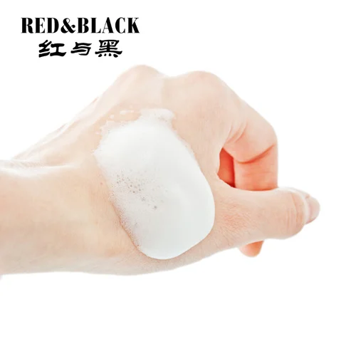 

Red&Black Deep cleansing foam makeup remover gentle without irritation skin care cleaning foam 110ml easy remover foam