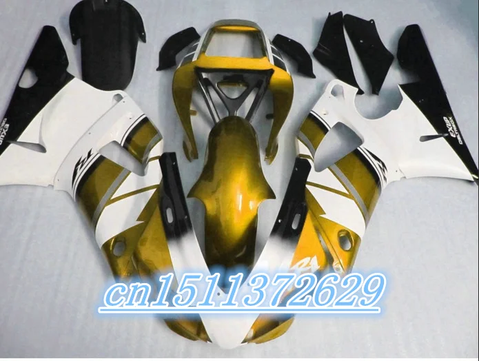 

Bo высокое качество YZFR1 98-99 YZF R1 1998-1999 98 99 YZF-R1 1998 1999 ABS Полный мотоцикл обтекатель комплект черный белый золотой