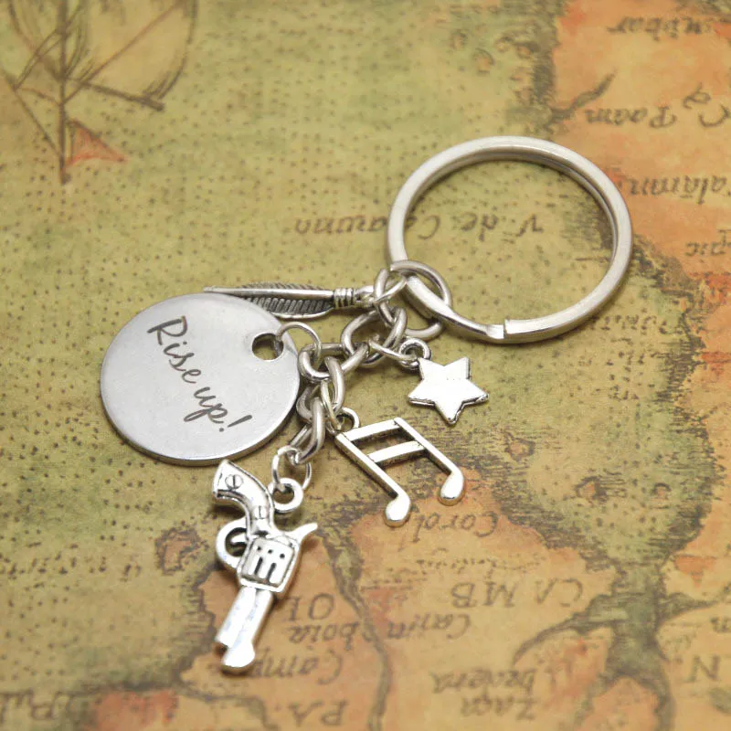 12 шт Rise Up Александер музыкальный Вдохновленный Текст Очарование Брелок