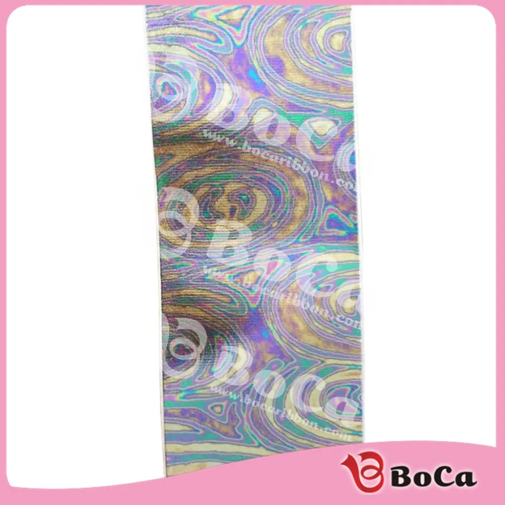 Бесплатная доставка 100 ярдов 3 дюйма 75 мм радужная волнистая голограмма