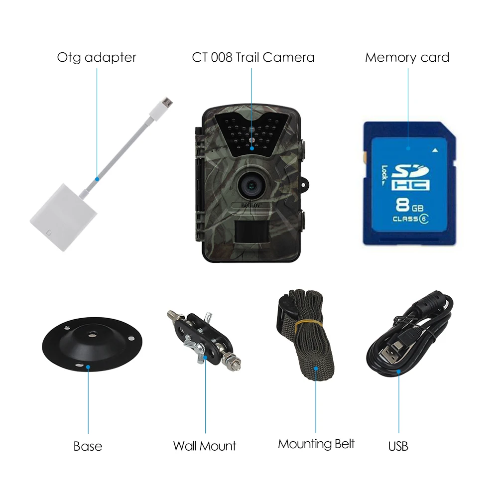 BOBLOV CT008 12MP 1080P 940NM инфракрасная камера обнаружения движения HD 2 4 &quotскаутская