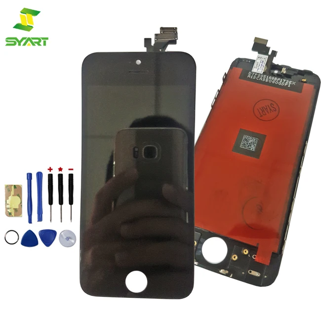 ЖК дисплей SYART highScreen для iPhone 5 черно белый сменный дигитайзер сенсорный экран 5G