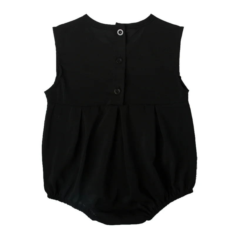 Summer Brand Newborn Girls Clothing Lace Bodies 0-2 Years Children's Sleeves Black | Мать и ребенок