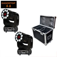 2in1 flightcase packing 1x75w spot 9x12w wash led moving head light 2in1 function rotation gobo wheelcolor wheel ce rohs