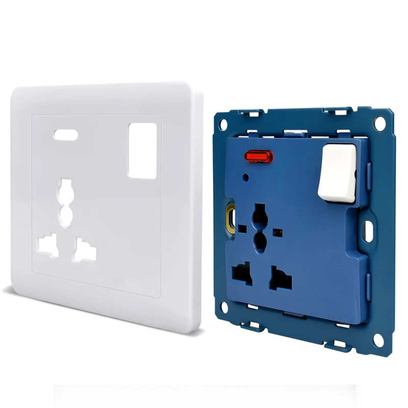 Универсальная стандартная настенная розетка со штепсельной вилкой панель с