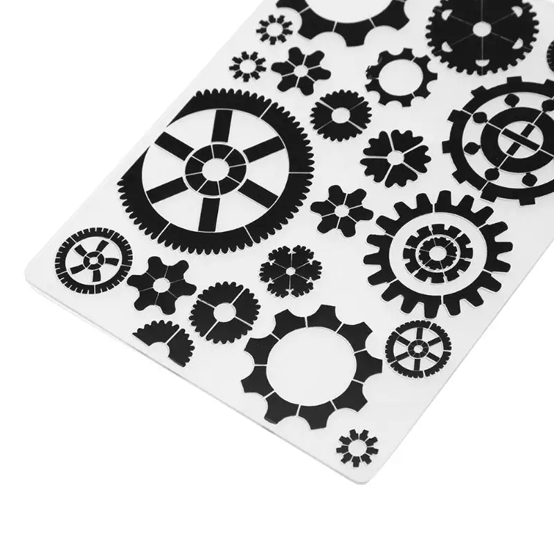 

1pc Gear Plastic Embossing Folder Template For Scrapbook DIY Album Card