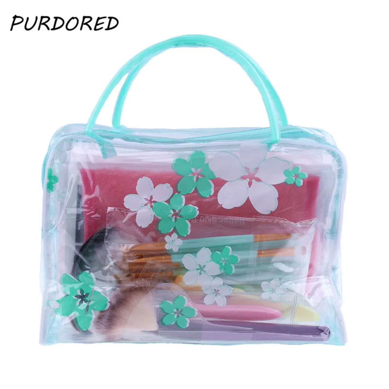 1 шт. прозрачная косметичка женская ПВХ дорожная органайзер Прямая