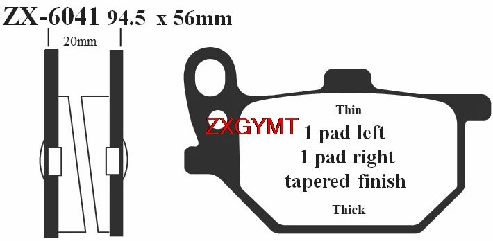 Набор углеродных тормозных колодок для YAMAHA XS 400 XS400 SG SH SF 1980 1981 барабан передней и