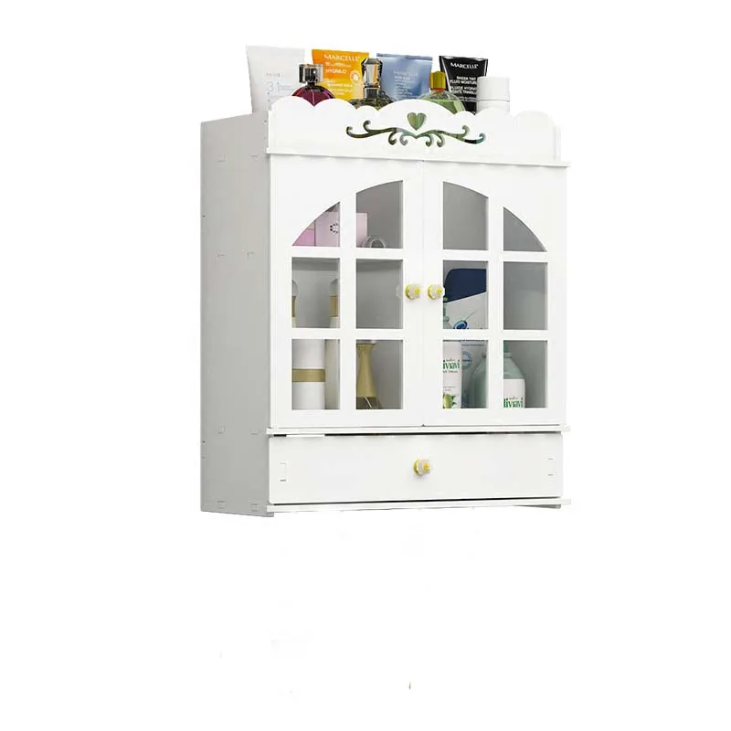 

Free punching bathroom shelf bathroom cabinet toilet bathroom vanity storage rack wall hanging wall WF4011633