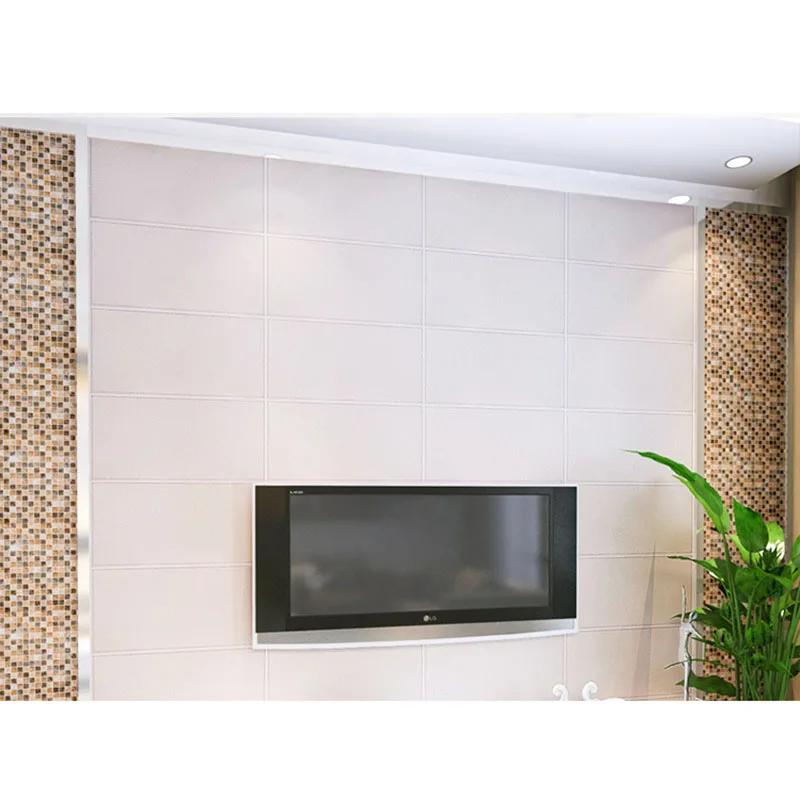 3D ПЭ пена Гибкая имитация кожи узор стикер на стену ТВ диван украшение мягкий